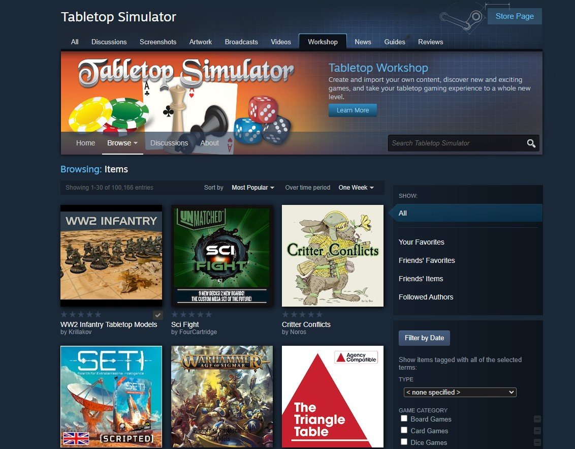 Tabletop Simulator Workshop: Maximize Your Virtual Wargaming - Virtual ...